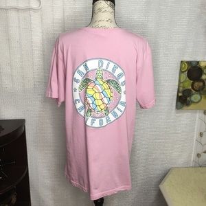 San Diego Turtle Graphic Tee shirt